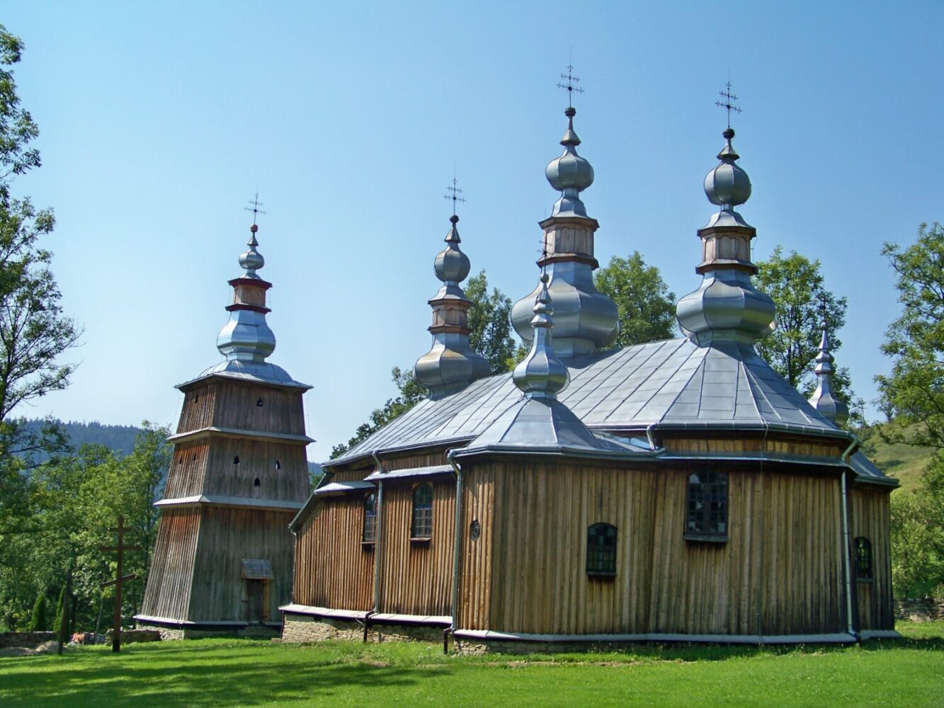 Wooden Tserkvas - St Michael the Archangel in Turzańsk